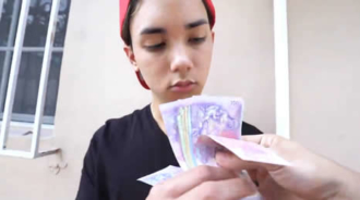 Drunk young Latino accepts money in exchange for sex