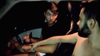 Lo hice con el de Uber en su coche