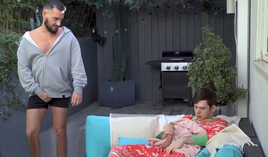 His stepfather caught him jerking off